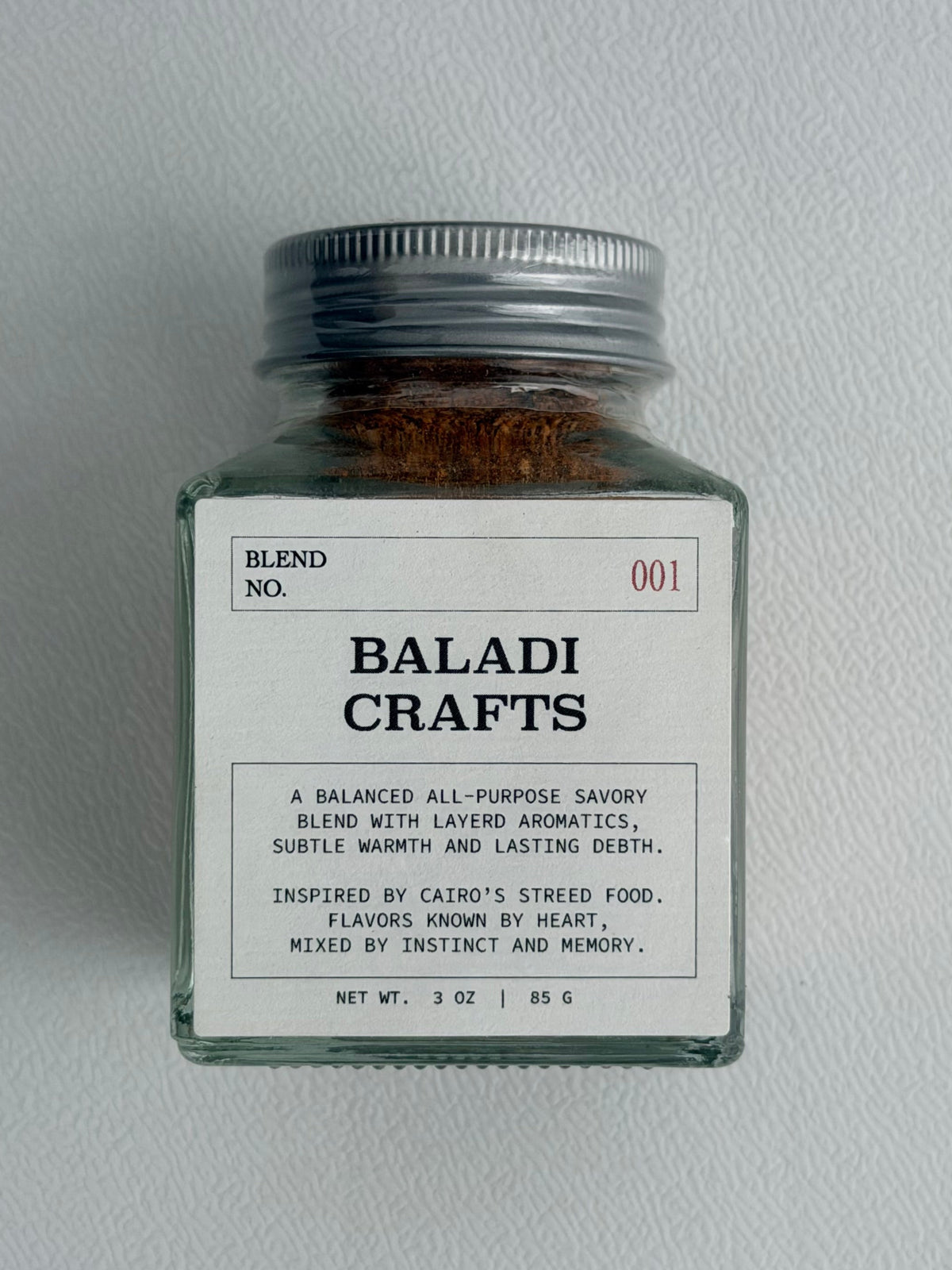 Egyptian seasoning blend 01 by Baladi Crafts in jar